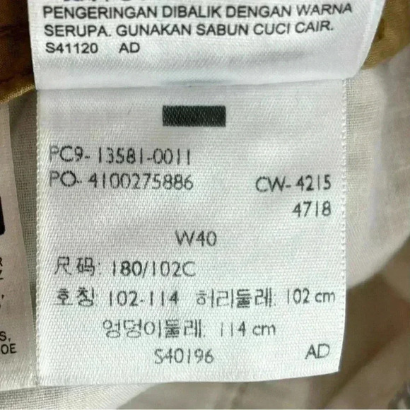 Levi’s Men Khaki Cotton Blend Safari Flap Pocket Long Mens Cargo Shorts Size 40 - Picture 13 of 15